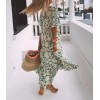 Modetrend, Persnlichkeit! Neues bedrucktes Sommerkleid mit kurzen rmeln Modetrend, Persnlichkeit! Neues bedrucktes Sommerkleid mit kurzen rmeln
