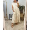 Heute 35% RabattWomen Pleated Simple Solid Color Dress Heute 35% RabattWomen Pleated Simple Solid Color Dress