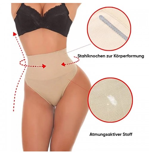 Nahtlose Bauchregulierungshose mit hoher Taille Nahtlose Bauchregulierungshose mit hoher Taille