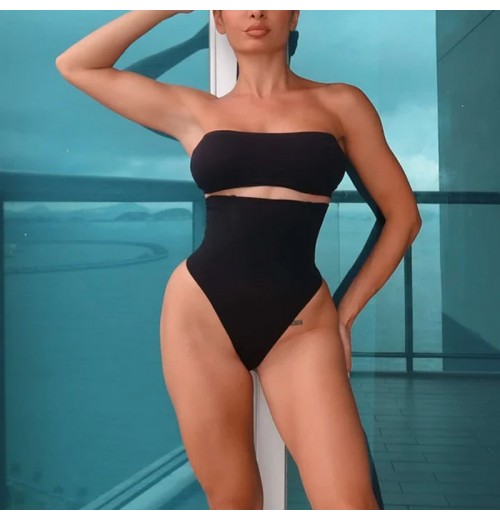 Nahtlose Bauchregulierungshose mit hoher Taille Nahtlose Bauchregulierungshose mit hoher Taille