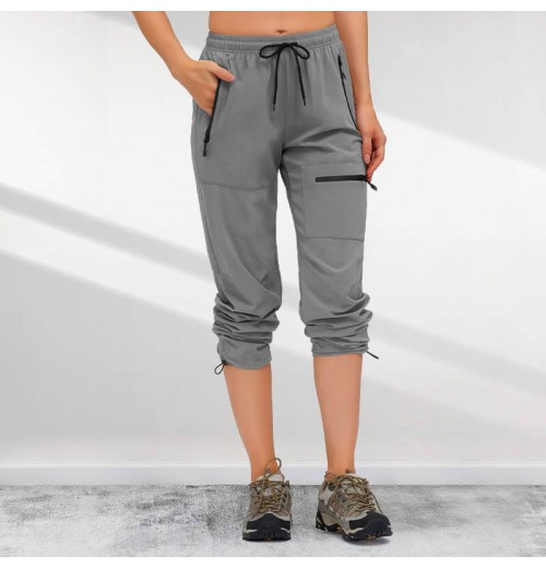 Schnell trocknende Wanderhose für Damen mit 5 Reiverschlusstaschen