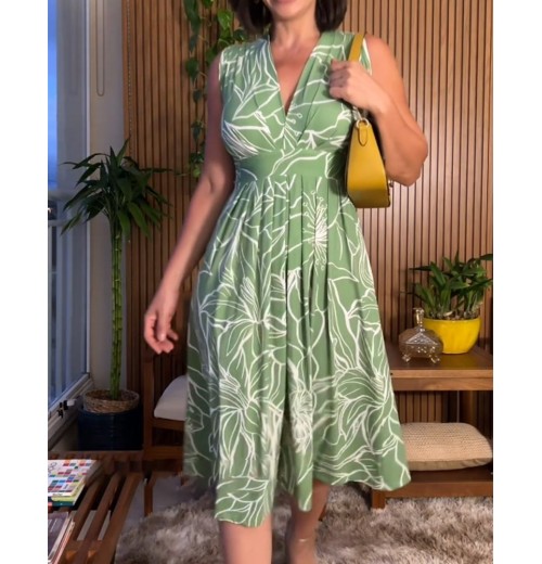49% Rabatt2024 neue plus Gre rmellose v-Ausschnitt Taille-cinching Kleid 49% Rabatt2024 neue plus Gre rmellose v-Ausschnitt Taille-cinching Kleid