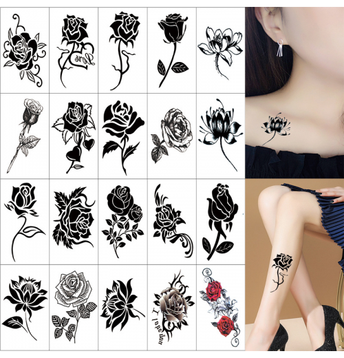 Trendy 3D Tattoo Aufkleber Trendy 3D Tattoo Aufkleber