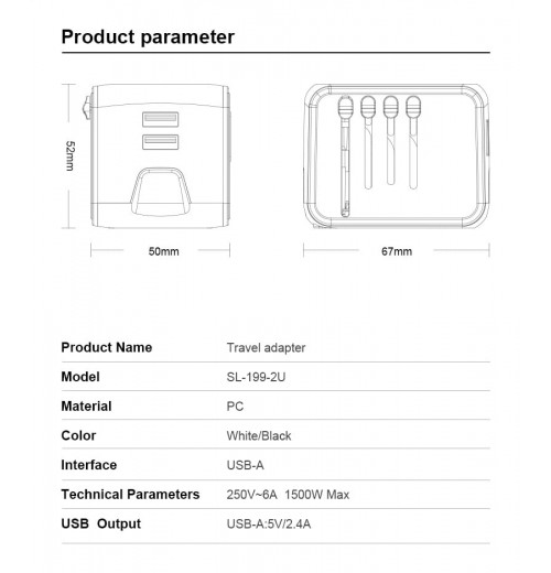 Internationaler Reise-Schnellladeanschluss 4USB-Port Anti-Single-Plug Smart Chip Global Universal Conversion Plug Travel Assistant Internationaler Reise-Schnellladeanschluss 4USB-Port Anti-Single-Plug Smart Chip Global Universal Conversion Plug Travel Assistant