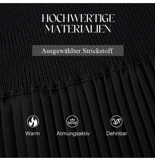 Weihnachts-SonderangeboteElegantes Schwarzes Plisseekleid für Damen mit Laternenrmeln Weihnachts-SonderangeboteElegantes Schwarzes Plisseekleid für Damen mit Laternenrmeln