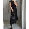 Heute 35% RabattWomen Pleated Simple Solid Color Dress Heute 35% RabattWomen Pleated Simple Solid Color Dress