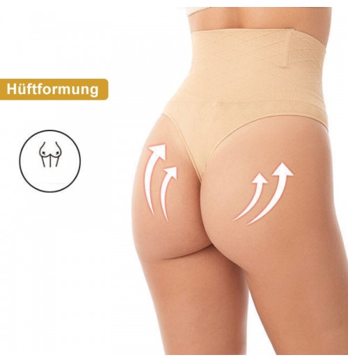 Nahtlose Bauchregulierungshose mit hoher Taille Nahtlose Bauchregulierungshose mit hoher Taille