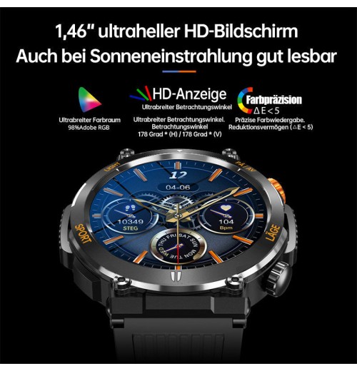 Heute 39% OFF2024 NEW-Sports Outdoor Wasserdichte Smartwatch Heute 39% OFF2024 NEW-Sports Outdoor Wasserdichte Smartwatch