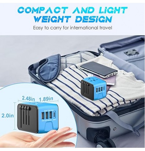 Internationaler Reise-Schnellladeanschluss 4USB-Port Anti-Single-Plug Smart Chip Global Universal Conversion Plug Travel Assistant Internationaler Reise-Schnellladeanschluss 4USB-Port Anti-Single-Plug Smart Chip Global Universal Conversion Plug Travel Assistant