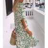 Modetrend, Persnlichkeit! Neues bedrucktes Sommerkleid mit kurzen rmeln Modetrend, Persnlichkeit! Neues bedrucktes Sommerkleid mit kurzen rmeln
