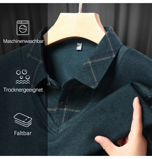 Langarm-Oberteil in Layering-Optik für Herren Langarm-Oberteil in Layering-Optik für Herren