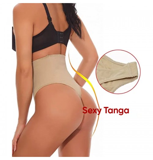 Nahtlose Bauchregulierungshose mit hoher Taille Nahtlose Bauchregulierungshose mit hoher Taille