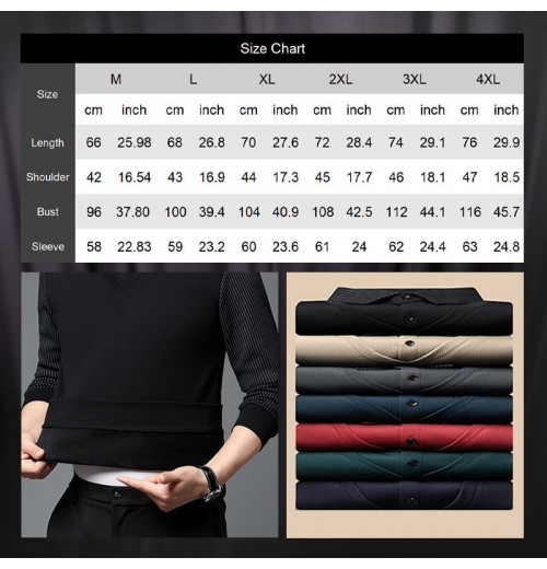 Herren Revers Faux Zweiteiliges Strickhemd Herren Revers Faux Zweiteiliges Strickhemd
