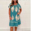 Muttertag Hot Sale - Vintage Druck Rundhals Kleid Muttertag Hot Sale - Vintage Druck Rundhals Kleid
