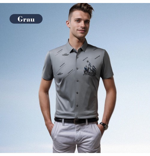 Heute 40% RabattBusiness-Hemd mit kurzen rmeln und Knopfleiste für Herren Heute 40% RabattBusiness-Hemd mit kurzen rmeln und Knopfleiste für Herren