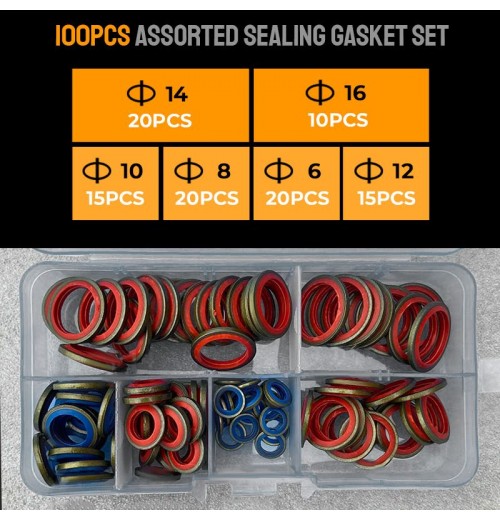 Pousbo 100 Stück/ 245 Stück Assortiertes Dichtungsring-Set Pousbo 100 Stück/ 245 Stück Assortiertes Dichtungsring-Set