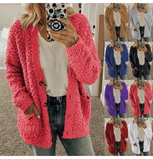 Letzter Tag 49% Rabatt - Herbst und Winter Plus Size Strickjacke Casual Velvet Short Jacket Letzter Tag 49% Rabatt - Herbst und Winter Plus Size Strickjacke Casual Velvet Short Jacket