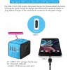 Internationaler Reise-Schnellladeanschluss 4USB-Port Anti-Single-Plug Smart Chip Global Universal Conversion Plug Travel Assistant Internationaler Reise-Schnellladeanschluss 4USB-Port Anti-Single-Plug Smart Chip Global Universal Conversion Plug Travel Assistant