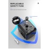 Internationaler Reise-Schnellladeanschluss 4USB-Port Anti-Single-Plug Smart Chip Global Universal Conversion Plug Travel Assistant Internationaler Reise-Schnellladeanschluss 4USB-Port Anti-Single-Plug Smart Chip Global Universal Conversion Plug Travel Assistant
