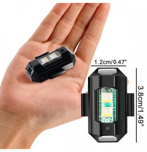 LED-Stroboskop-Antikollisionslichter in 7 Farben - Entwickelt für Fahrbegeisterte LED-Stroboskop-Antikollisionslichter in 7 Farben - Entwickelt für Fahrbegeisterte