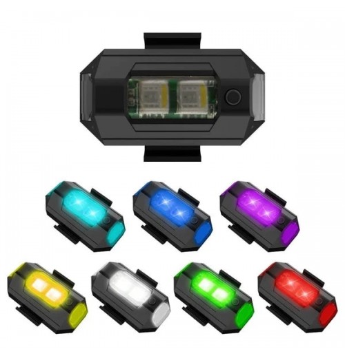 LED-Stroboskop-Antikollisionslichter in 7 Farben - Entwickelt für Fahrbegeisterte LED-Stroboskop-Antikollisionslichter in 7 Farben - Entwickelt für Fahrbegeisterte