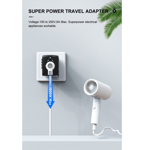 Internationaler Reise-Schnellladeanschluss 4USB-Port Anti-Single-Plug Smart Chip Global Universal Conversion Plug Travel Assistant Internationaler Reise-Schnellladeanschluss 4USB-Port Anti-Single-Plug Smart Chip Global Universal Conversion Plug Travel Assistant