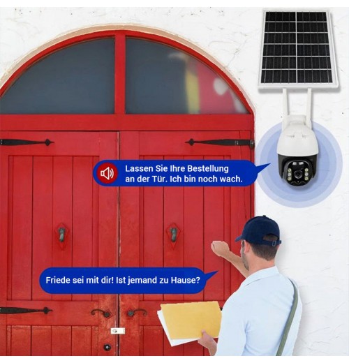 Intelligente kabellose SolarüberwachungskameraKostenloser Versand Intelligente kabellose SolarüberwachungskameraKostenloser Versand