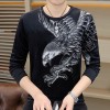 Langarm-Sweatshirt mit Adler-Print für Herren Langarm-Sweatshirt mit Adler-Print für Herren