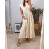Heute 35% RabattWomen Pleated Simple Solid Color Dress Heute 35% RabattWomen Pleated Simple Solid Color Dress