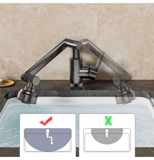 Warmer und kalter Universal-Wasserhahn mit doppeltem Verwendungszweck Warmer und kalter Universal-Wasserhahn mit doppeltem Verwendungszweck