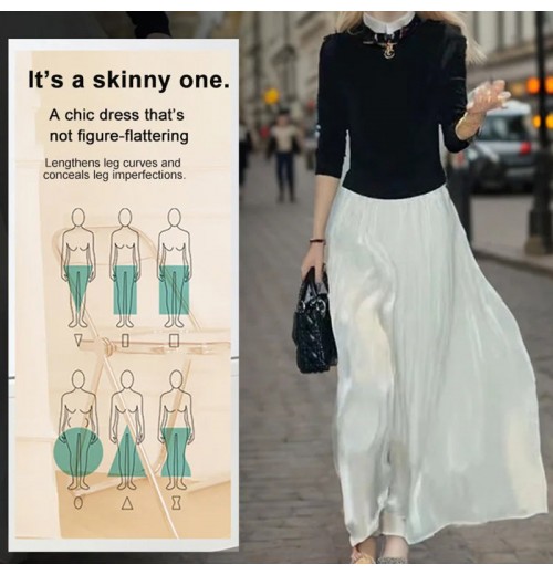 Hot Verkauf 49% RabattGlasierte Eis Seide Boden-Lnge Weites-Bein Culottes Hot Verkauf 49% RabattGlasierte Eis Seide Boden-Lnge Weites-Bein Culottes