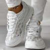 Atmungsaktive Sneakers mit runder Zehe und Spitze Atmungsaktive Sneakers mit runder Zehe und Spitze