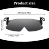 Sommer-HeiverkaufSport-Sonnenbrille mit Clip auf der Kappe Sommer-HeiverkaufSport-Sonnenbrille mit Clip auf der Kappe