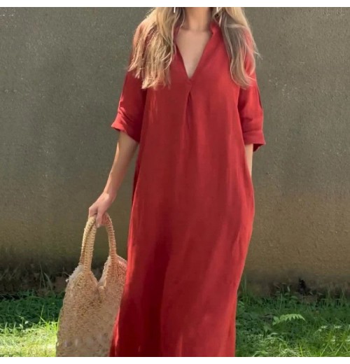 40% Rabatt auf den heien VerkaufElegantes Kleid mit V-Ausschnitt und Schlitz 40% Rabatt auf den heien VerkaufElegantes Kleid mit V-Ausschnitt und Schlitz