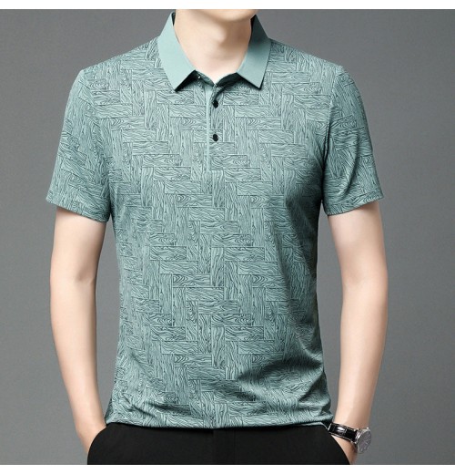Kostenloser Versand beim Kauf von 2Modisches, kühlendes, atmungsaktives, bedrucktes T-Shirt mit Revers für Herren Kostenloser Versand beim Kauf von 2Modisches, kühlendes, atmungsaktives, bedrucktes T-Shirt mit Revers für Herren