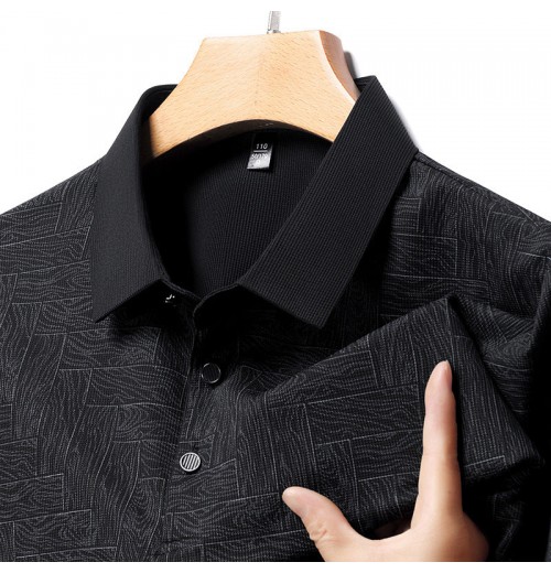Kostenloser Versand beim Kauf von 2Modisches, kühlendes, atmungsaktives, bedrucktes T-Shirt mit Revers für Herren Kostenloser Versand beim Kauf von 2Modisches, kühlendes, atmungsaktives, bedrucktes T-Shirt mit Revers für Herren