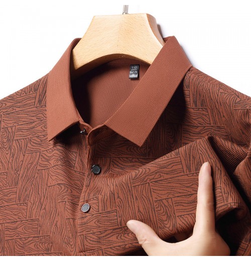 Kostenloser Versand beim Kauf von 2Modisches, kühlendes, atmungsaktives, bedrucktes T-Shirt mit Revers für Herren Kostenloser Versand beim Kauf von 2Modisches, kühlendes, atmungsaktives, bedrucktes T-Shirt mit Revers für Herren