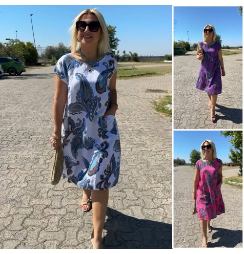 Bedrucktes Damen-T-Shirt-Kleid Bedrucktes Damen-T-Shirt-Kleid
