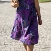 Bedrucktes Damen-T-Shirt-Kleid Bedrucktes Damen-T-Shirt-Kleid