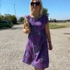 Bedrucktes Damen-T-Shirt-Kleid Bedrucktes Damen-T-Shirt-Kleid