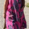 Bedrucktes Damen-T-Shirt-Kleid Bedrucktes Damen-T-Shirt-Kleid