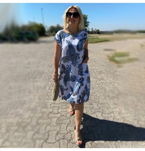 Bedrucktes Damen-T-Shirt-Kleid Bedrucktes Damen-T-Shirt-Kleid