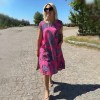 Bedrucktes Damen-T-Shirt-Kleid Bedrucktes Damen-T-Shirt-Kleid
