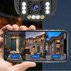 Wasserdichte drahtlose WiFi HD-Sicherheitskamera für den Auenbereich Wasserdichte drahtlose WiFi HD-Sicherheitskamera für den Auenbereich