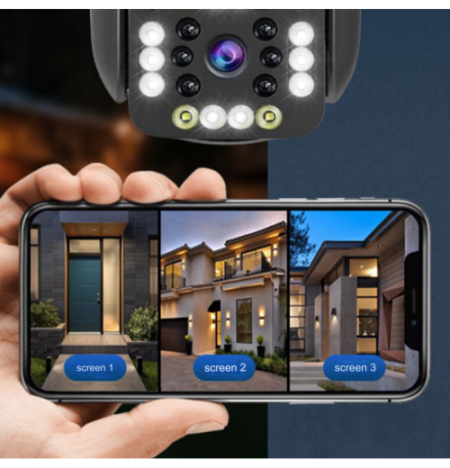 Wasserdichte drahtlose WiFi HD-Sicherheitskamera für den Auenbereich Wasserdichte drahtlose WiFi HD-Sicherheitskamera für den Auenbereich
