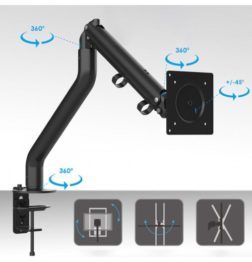 Verstellbare, ergonomische Monitorhalterung Geeignet für 17-32-Zoll-Monitore Verstellbare, ergonomische Monitorhalterung Geeignet für 17-32-Zoll-Monitore