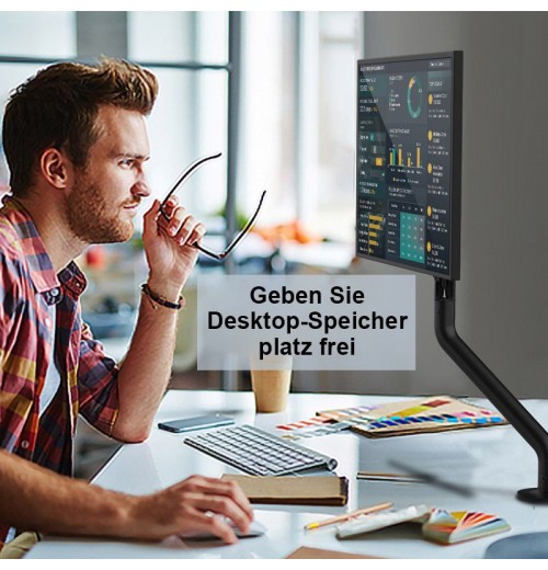 Verstellbare, ergonomische Monitorhalterung Geeignet für 17-32-Zoll-Monitore Verstellbare, ergonomische Monitorhalterung Geeignet für 17-32-Zoll-Monitore