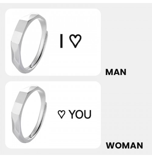 Verstellbarer Skulptur-Ring - Ich liebe dich Romantik Geschenk Verstellbarer Skulptur-Ring - Ich liebe dich Romantik Geschenk