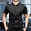 Kurzrmeliges Herren-Business-Hemd aus edler Maulbeerseide Kurzrmeliges Herren-Business-Hemd aus edler Maulbeerseide