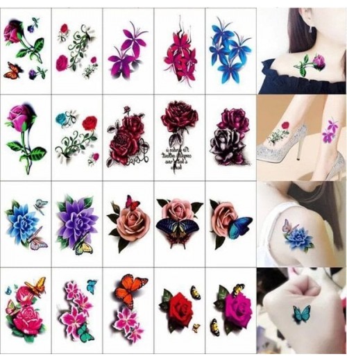 Trendy 3D Tattoo Aufkleber Trendy 3D Tattoo Aufkleber